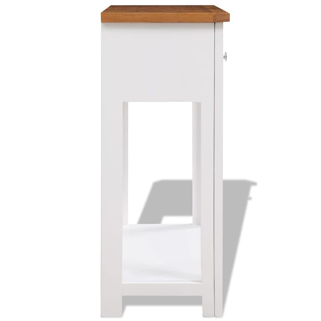 Solid Oak Wood Console Table B20451