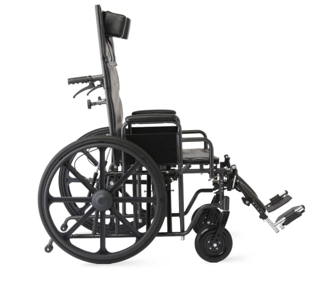 22 Inch Reclining Wheelchair with Elevating Leg Rests D951400