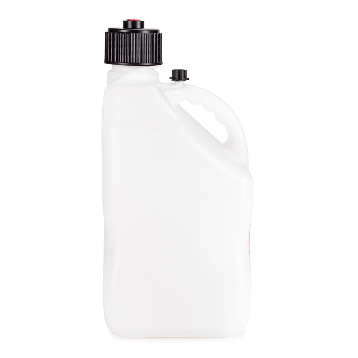 5.5 Gallon Square Motorsport Jug White with Filler Hose F458