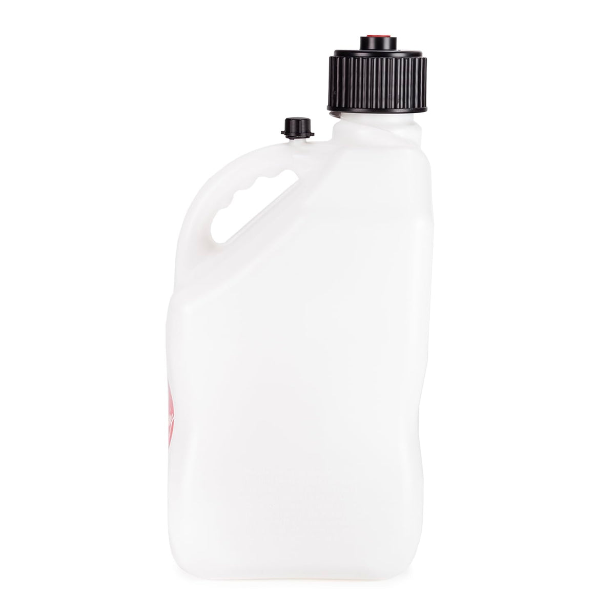 5.5 Gallon Square Motorsport Jug White with Filler Hose F458