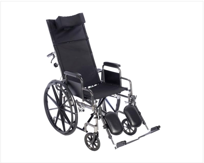 22 Inch Reclining Wheelchair with Elevating Leg Rests D951400