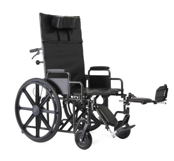 22 Inch Reclining Wheelchair with Elevating Leg Rests D951400