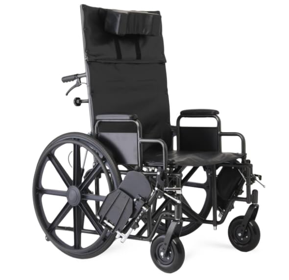 22 Inch Reclining Wheelchair with Elevating Leg Rests D951400
