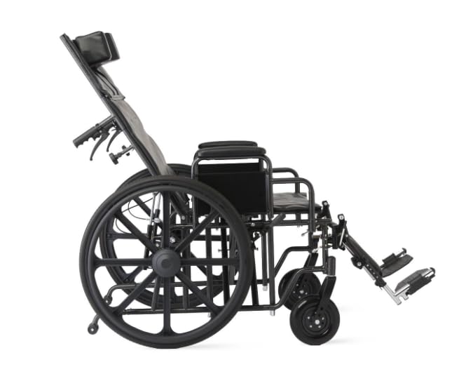 22 Inch Reclining Wheelchair with Elevating Leg Rests D951400