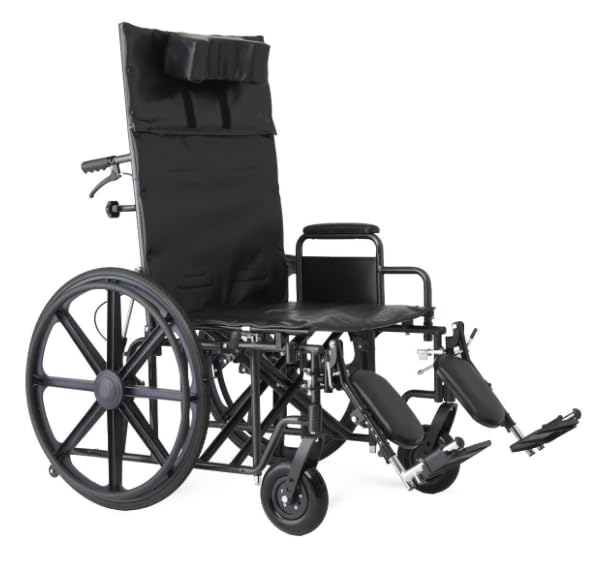 22 Inch Reclining Wheelchair with Elevating Leg Rests D951400