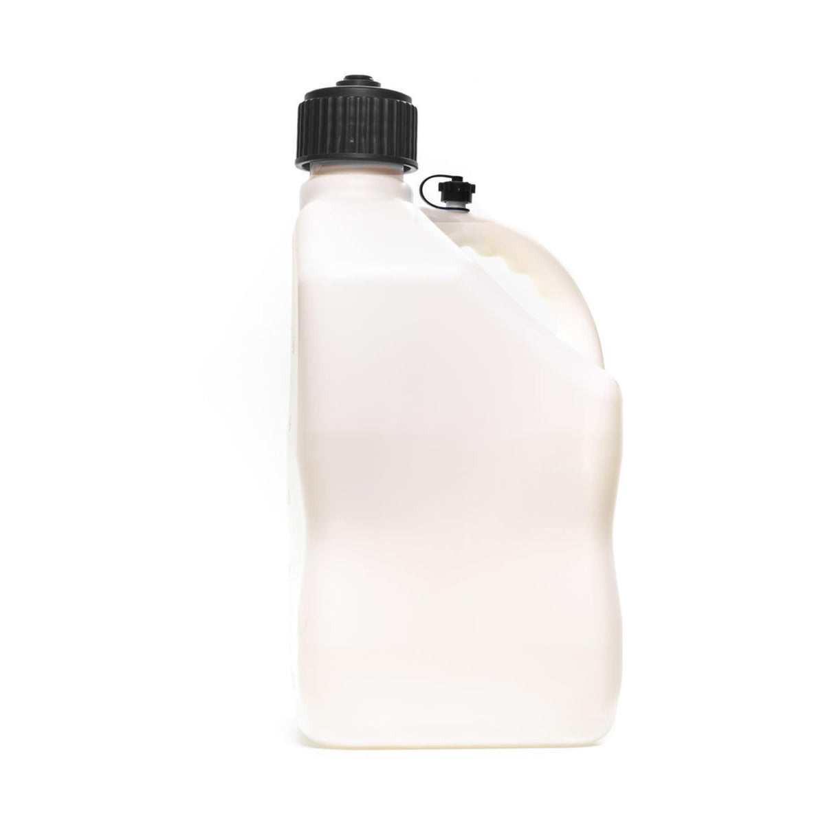 5.5 Gallon Square Motorsport Jug White with Filler Hose F458