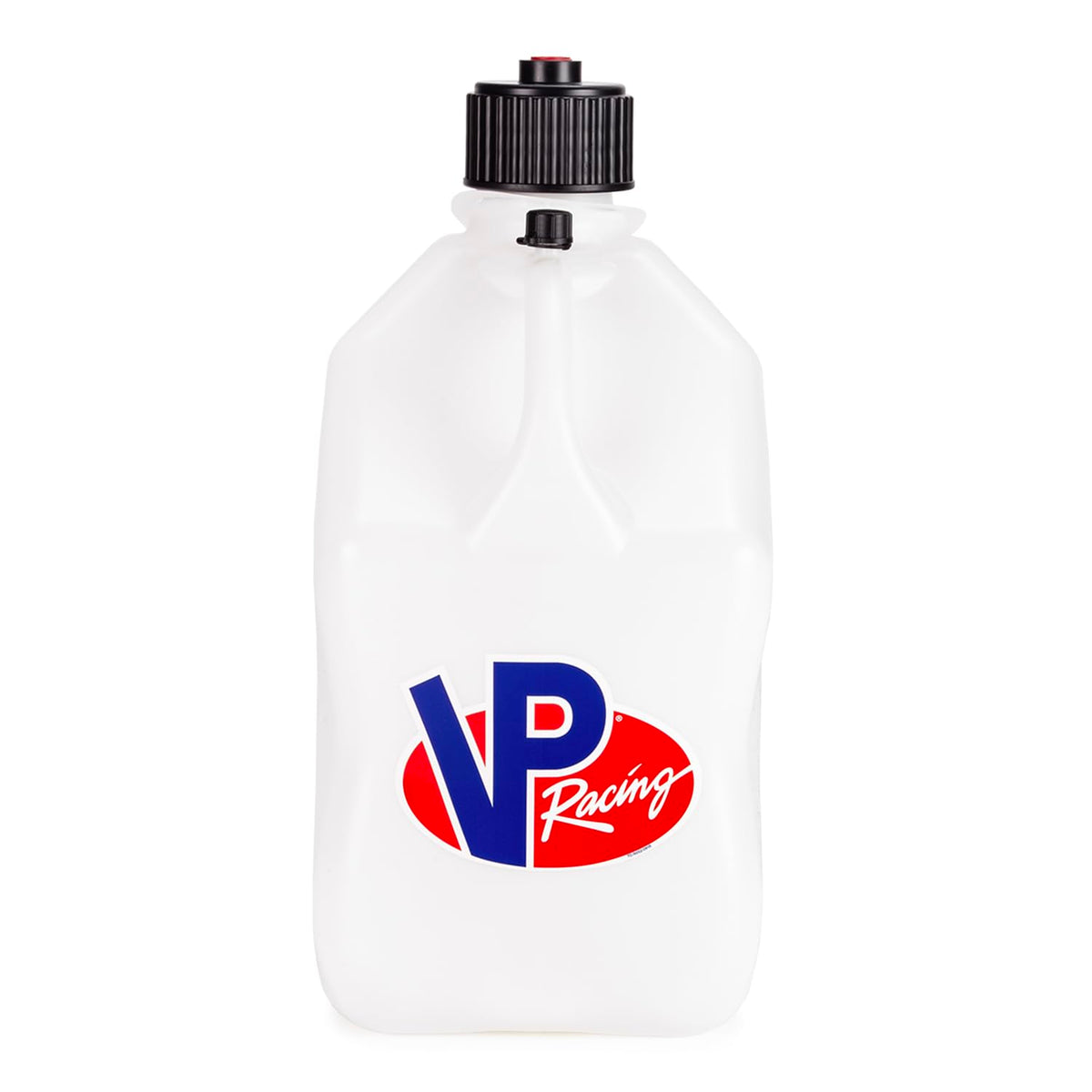 5.5 Gallon Square Motorsport Jug White with Filler Hose F458