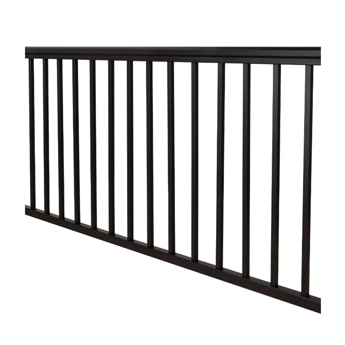 Aluminum Rail and Baluster Kit Textured Black 36 x 72 Inch S245816