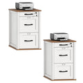 3 Drawer File Cabinet with Lock Set of 2 S611