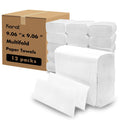Multifold Paper Towels, Kraft, 334 Sheets X 12 Packs, Recycled Fibers T230354