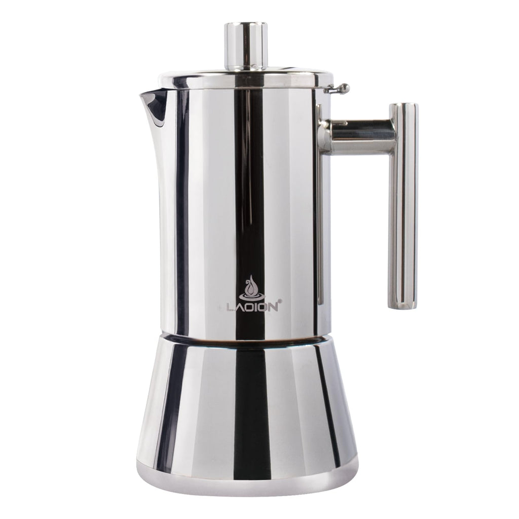 6 Cup Stainless Steel Stovetop Espresso Maker N8421