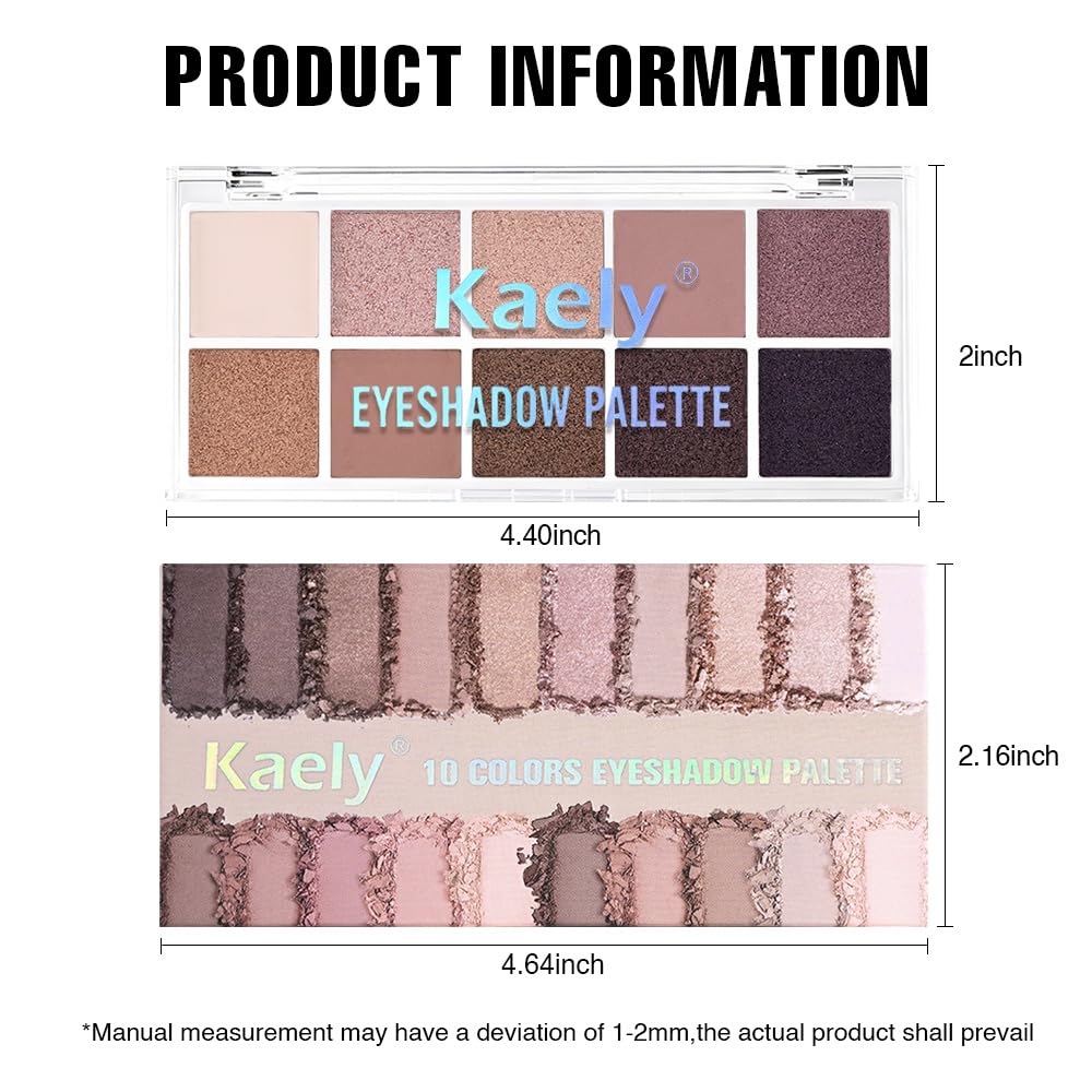 10 Color Matte and Shimmer Eyeshadow Palette X4867