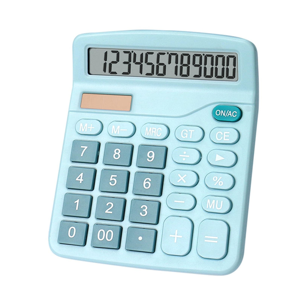 Big Buttons 12 Digits Large LCD Display Battery & Solar Powered Standard Function Calculator T4493