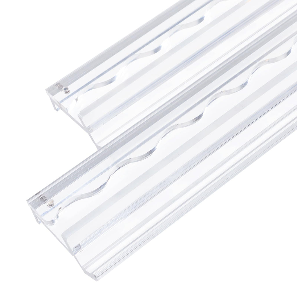 4-Pack Clear Acrylic Mahjong Racks with Pushers 19.7" Q52674