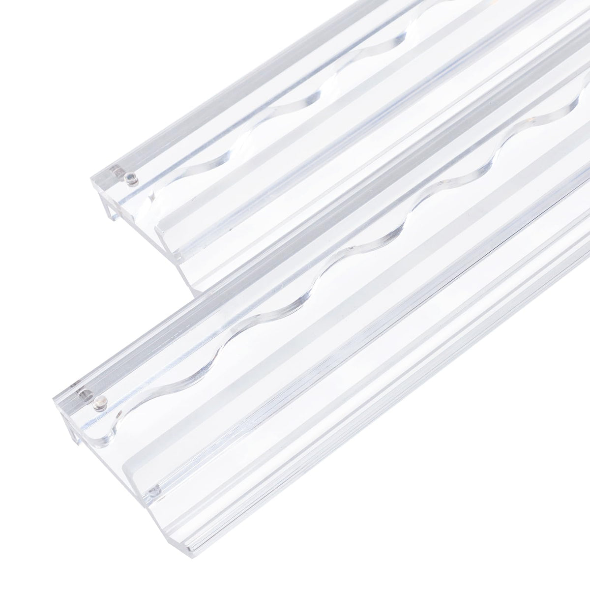 4-Pack Clear Acrylic Mahjong Racks with Pushers 19.7" Q52674