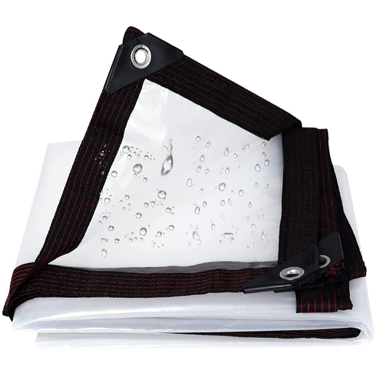 3x3ft Heavy Duty Waterproof Clear Poly Tarp with Grommets R999