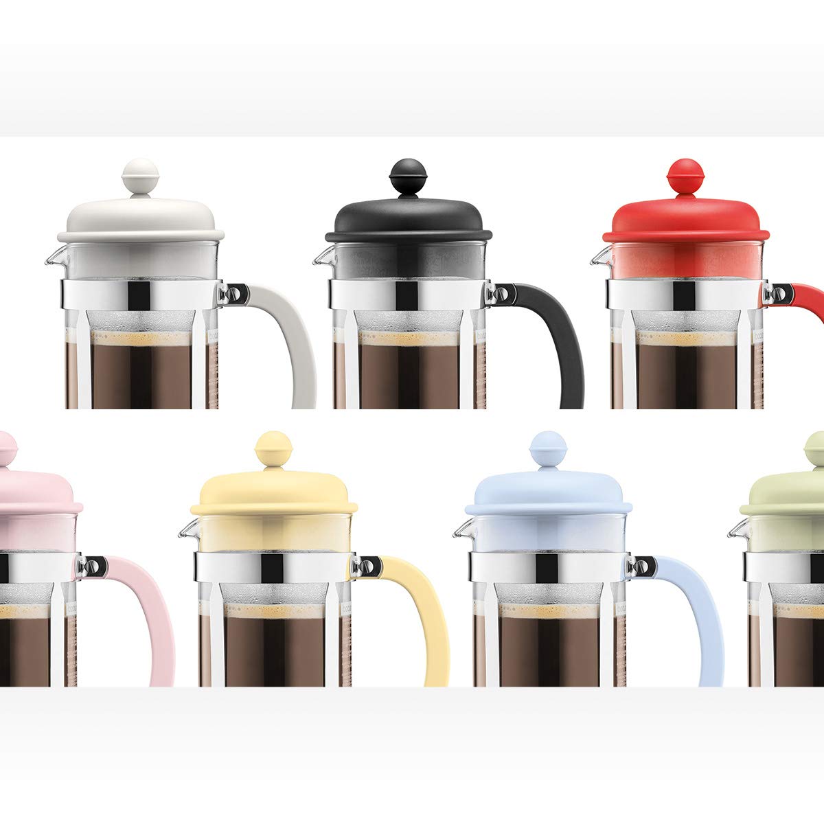 White 8 Cup Glass Coffee Maker U68668