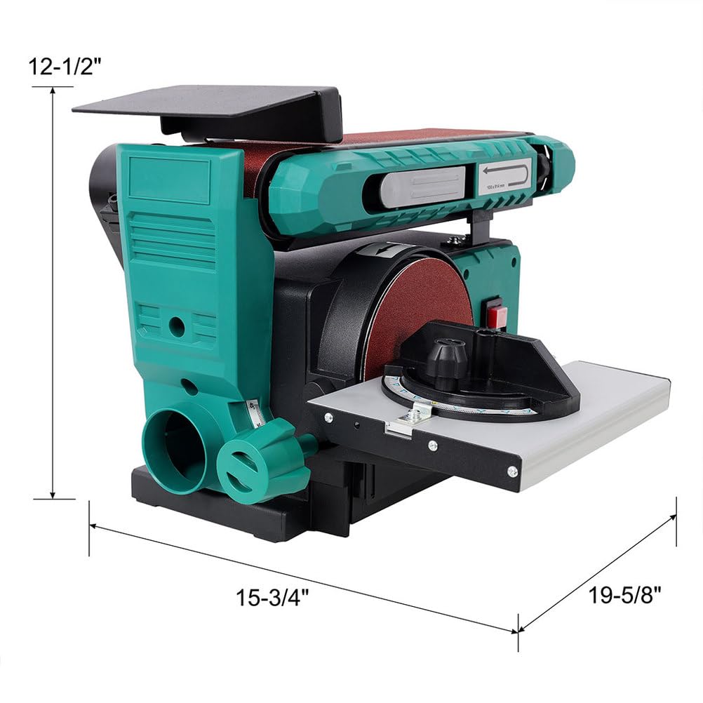 4x36 in Belt & 6 in Disc Sander with Cast Iron Base T3974