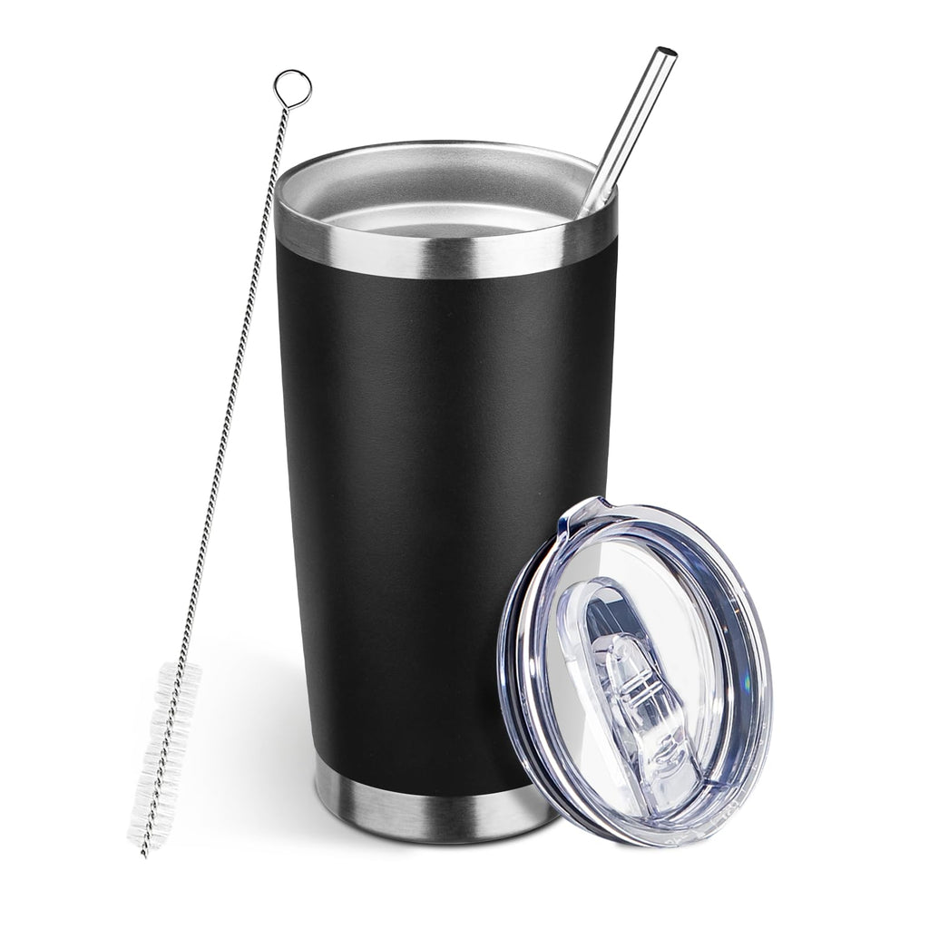 20oz Insulated Tumbler with Lid Straw D138