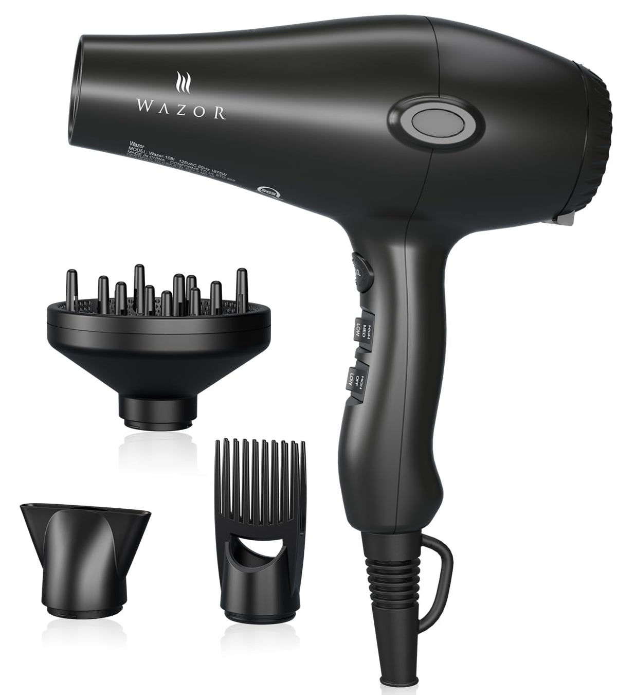 1875W Ionic Hair Dryer with Diffuser E423