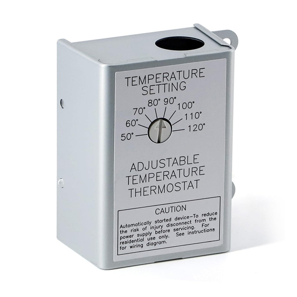 Power Vent Attic Fan Motor & Adjustable Thermostat Switch Kit F85498