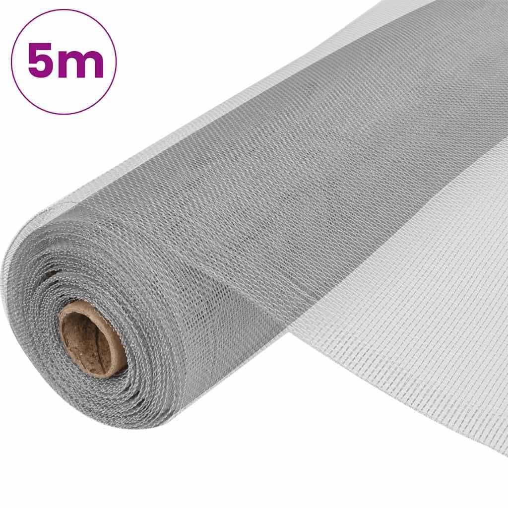 Aluminum Mesh Screen 39.4x196.9 Inch Silver G72718