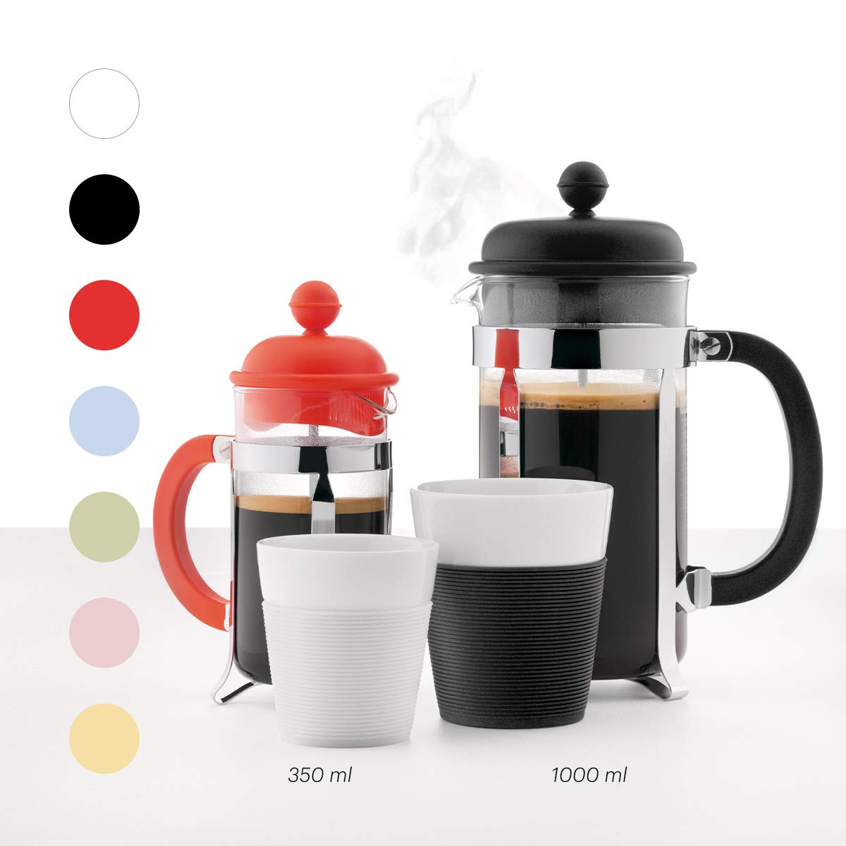 White 8 Cup Glass Coffee Maker U68668