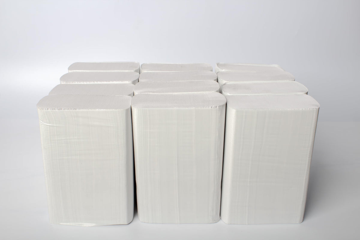 Multifold Paper Towels, Kraft, 334 Sheets X 12 Packs, Recycled Fibers T230354