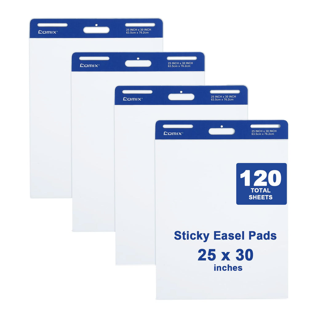 25 x 30 Inch Flip Chart Pad, 30 Sheets, 4 Pads V534342