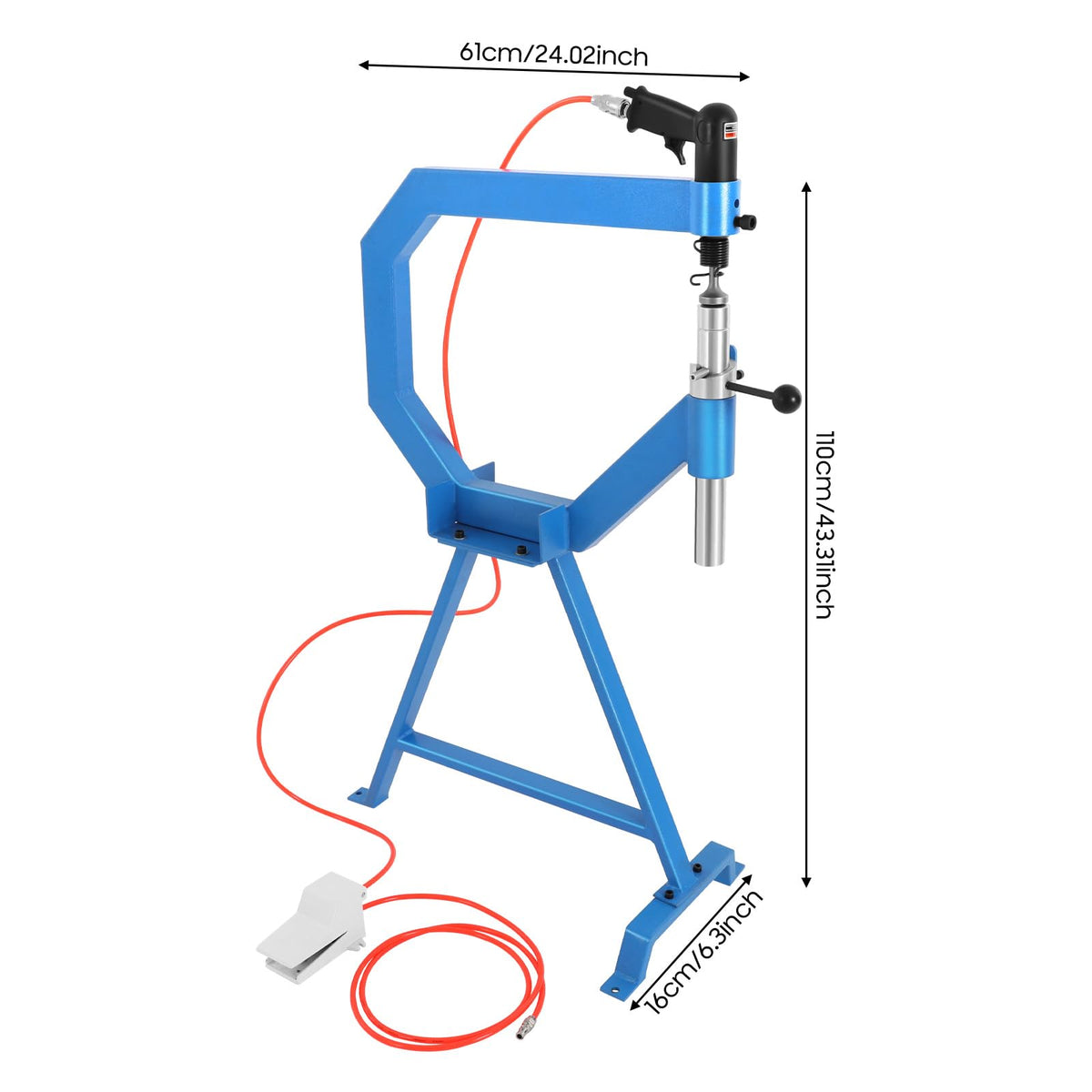 Pneumatic Planishing Hammer with Pedal & Stand O969393