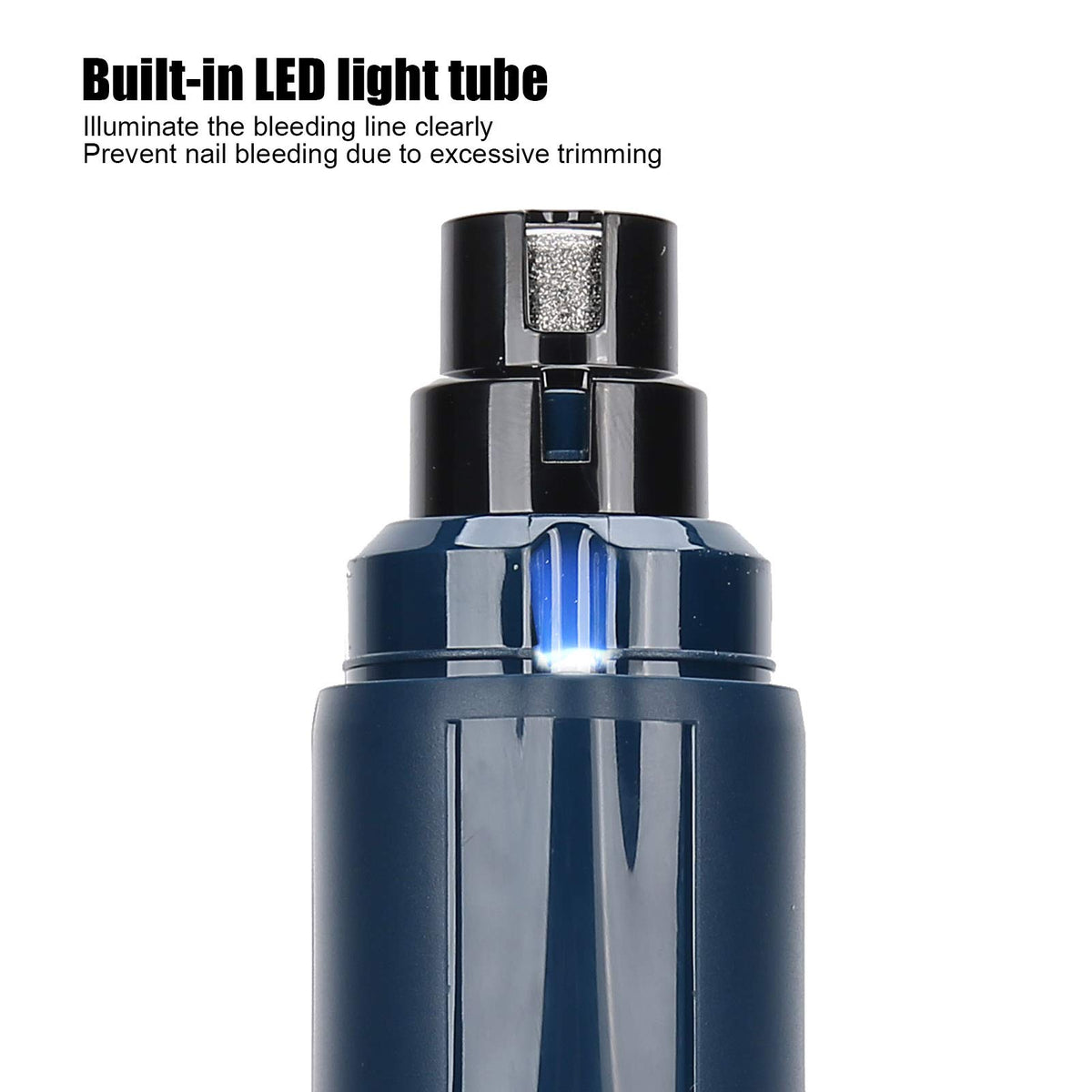 Rechargeable Portable LED Electric Dog Nail Grinder T1365