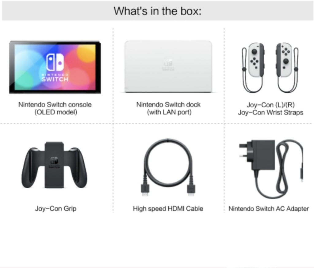 Nintendo Switch OLED Model with White Joy-Con E9045