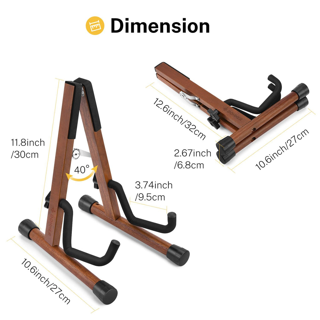 Wood Ukulele Stand Folding Floor Stand N2694