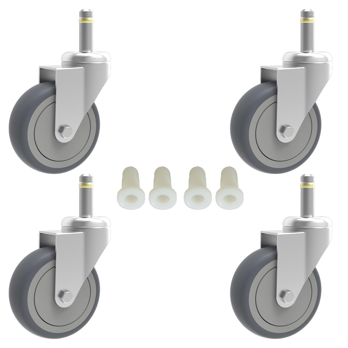 3-Inch Swivel Stem Caster 4 Pack Q5082