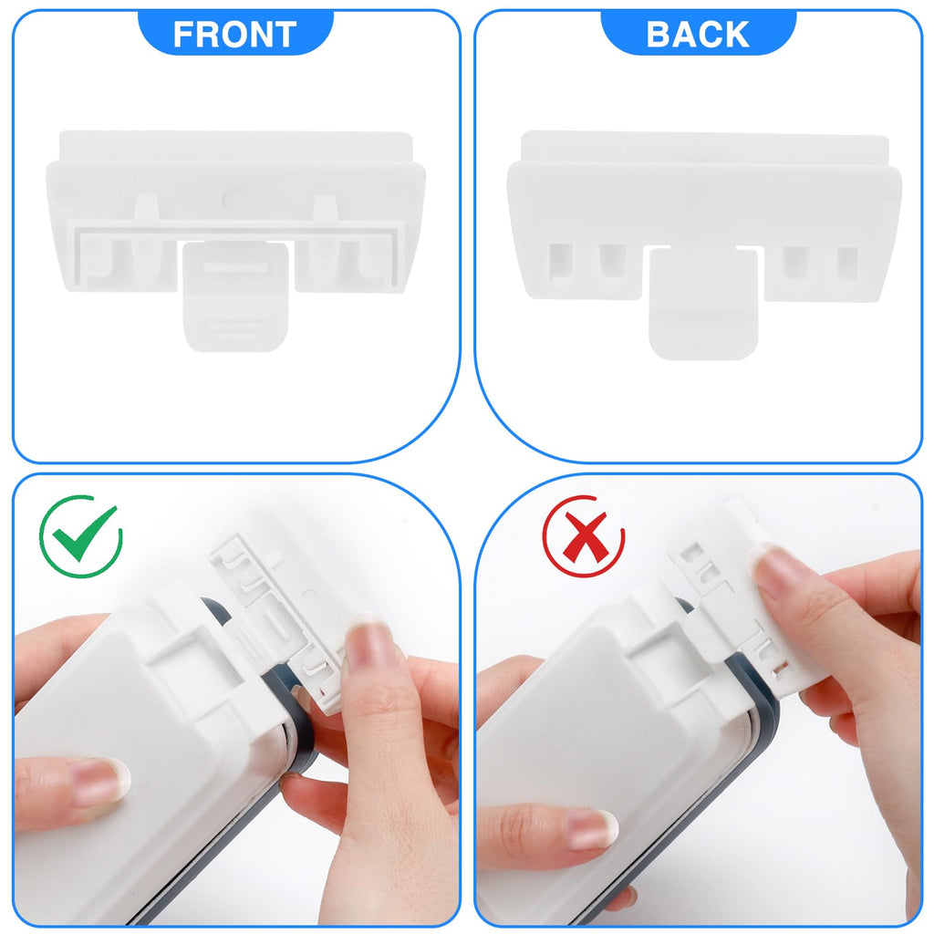Magnetic Glass Cleaner Brush with 2 Detachable Scrapers G86199