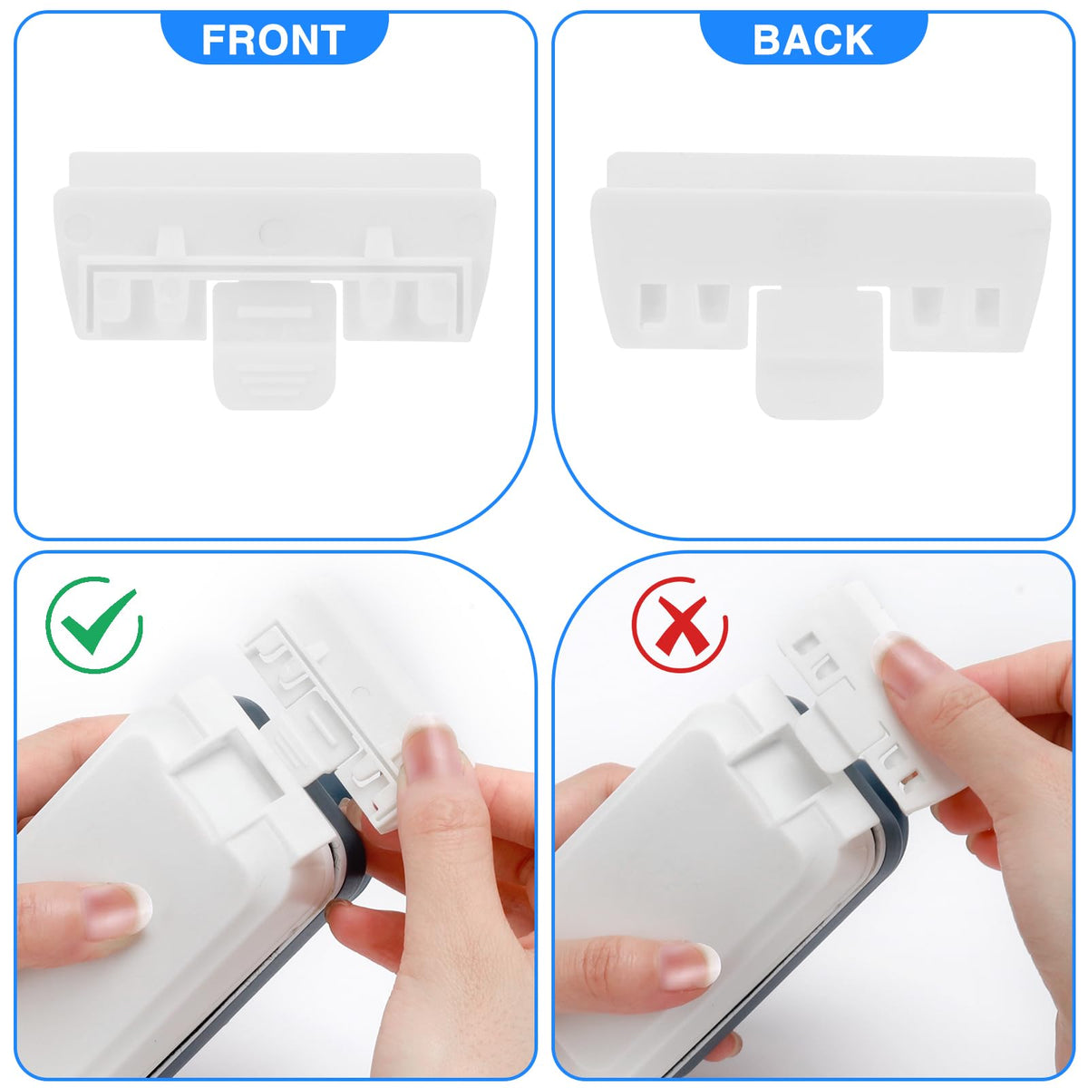 Magnetic Glass Cleaner Brush with 2 Detachable Scrapers G86199