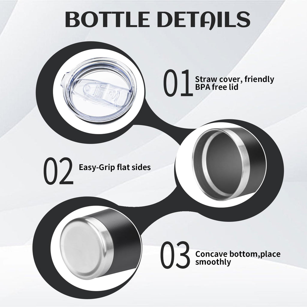 20oz Insulated Tumbler with Lid Straw D138