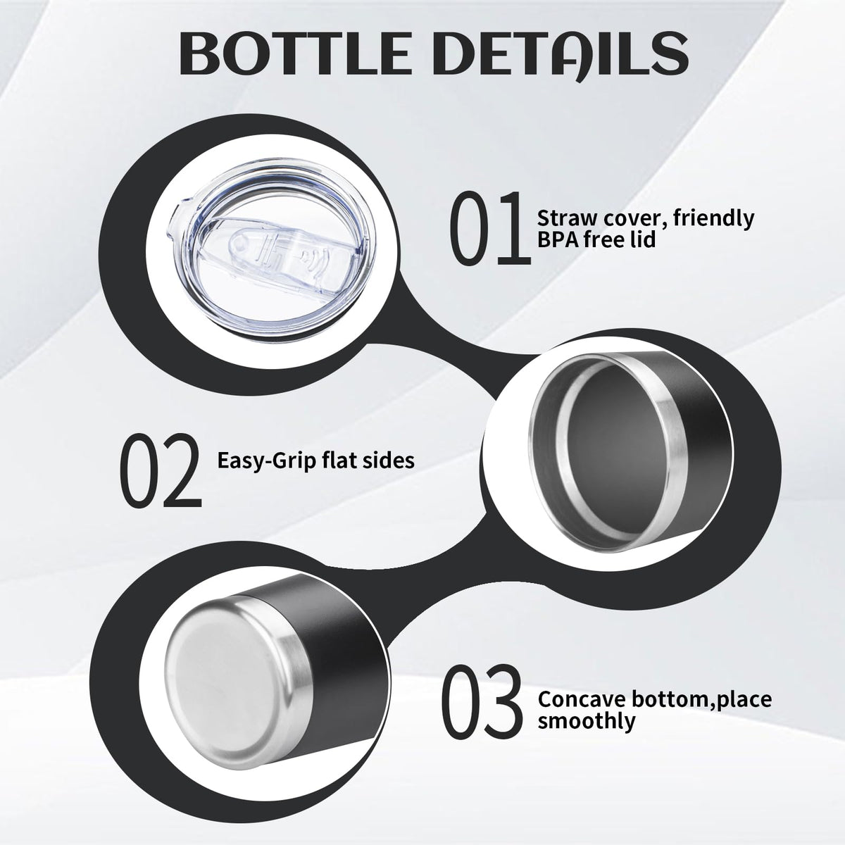 20oz Insulated Tumbler with Lid Straw D138