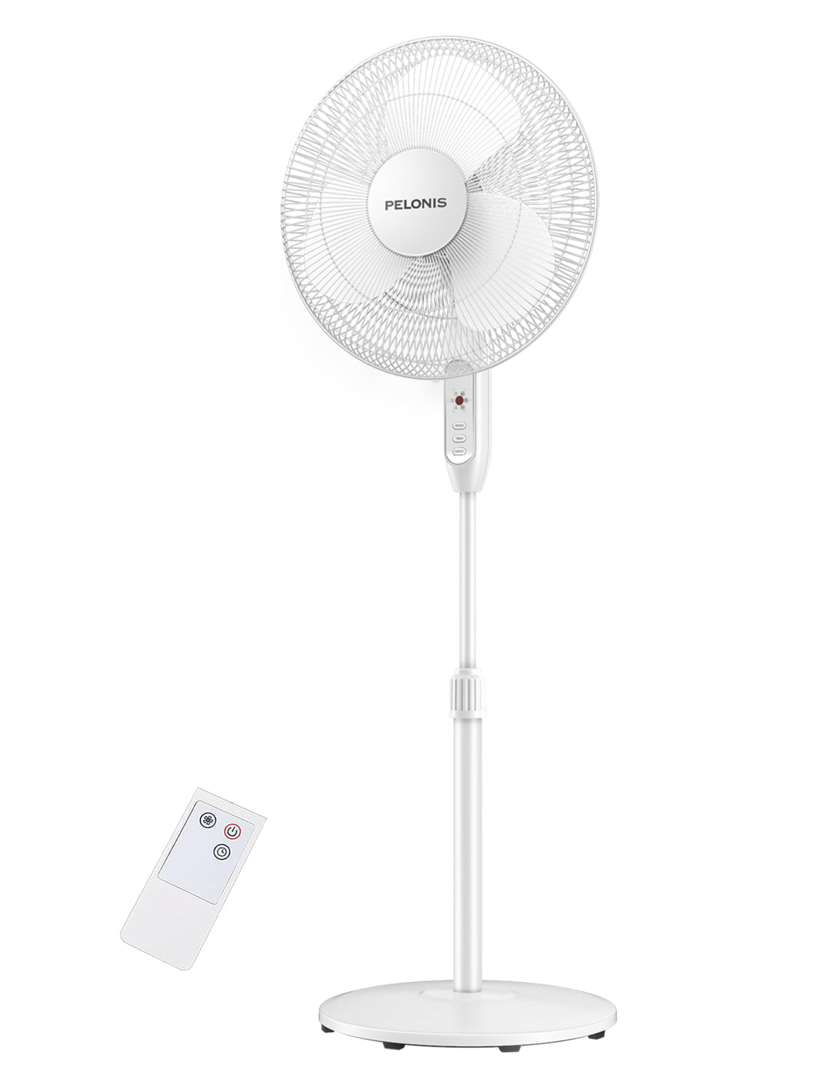 16" Adjustable Oscillating Pedestal Fan with Remote O232807