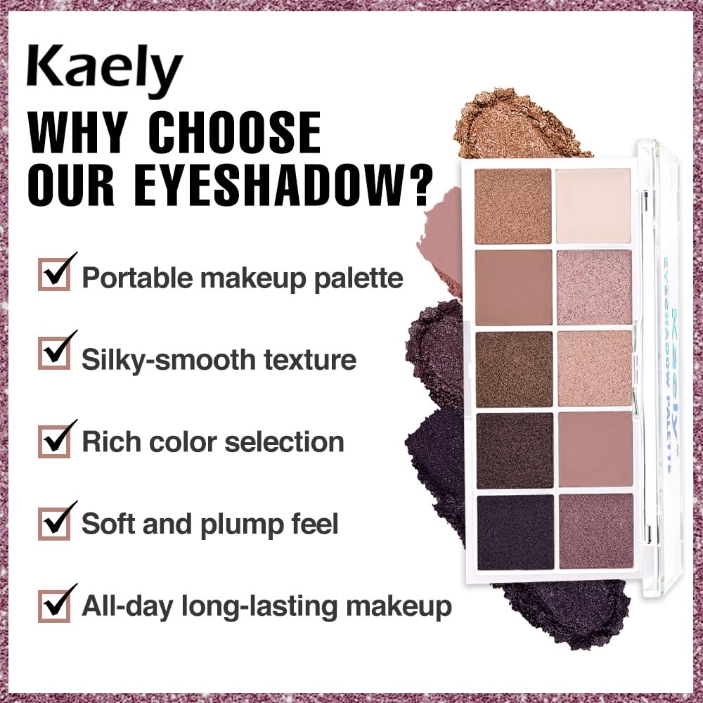 10 Color Matte and Shimmer Eyeshadow Palette X4867