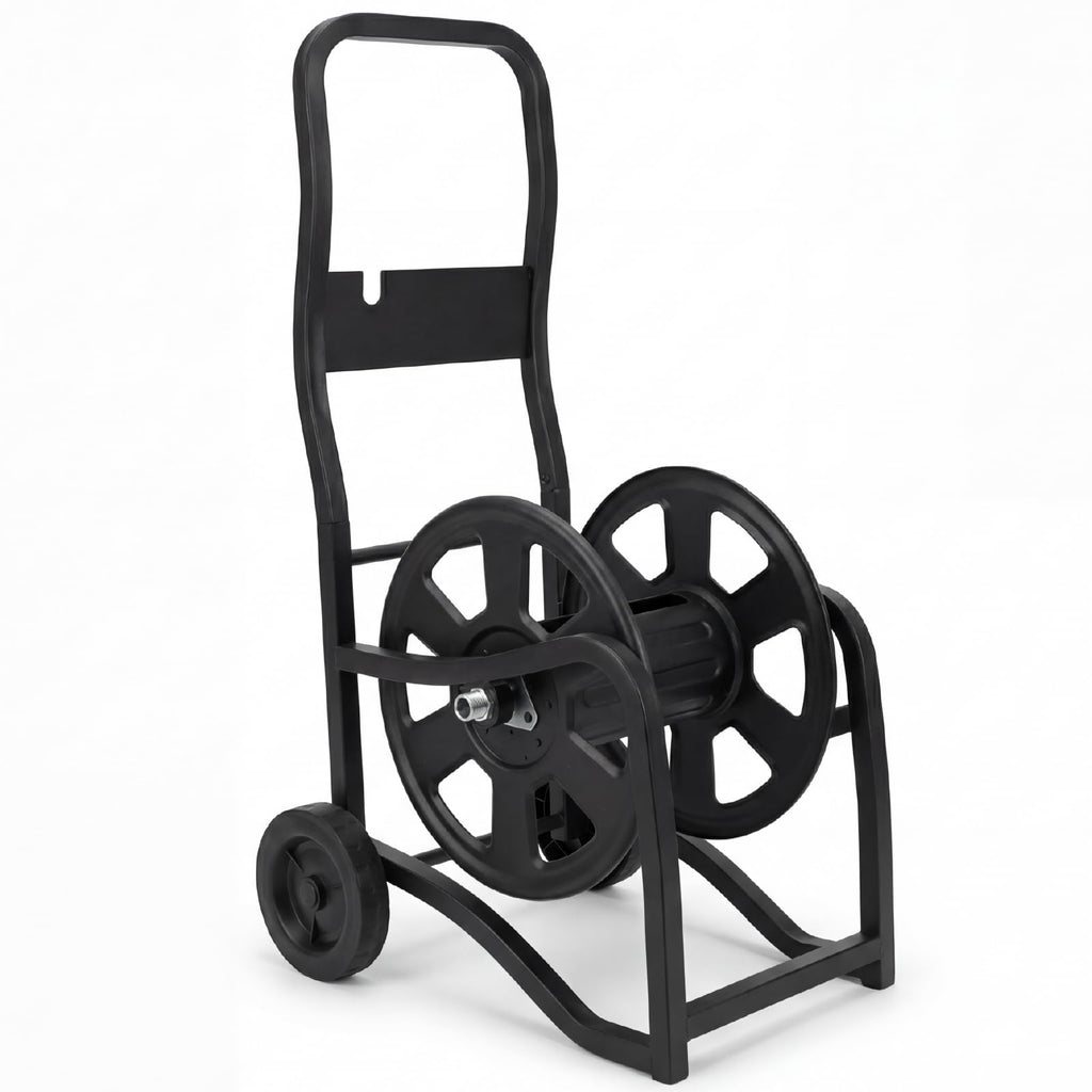 Heavy Duty Metal Garden Hose Reel Cart with Wheels, Holds 200FT Hose Y978