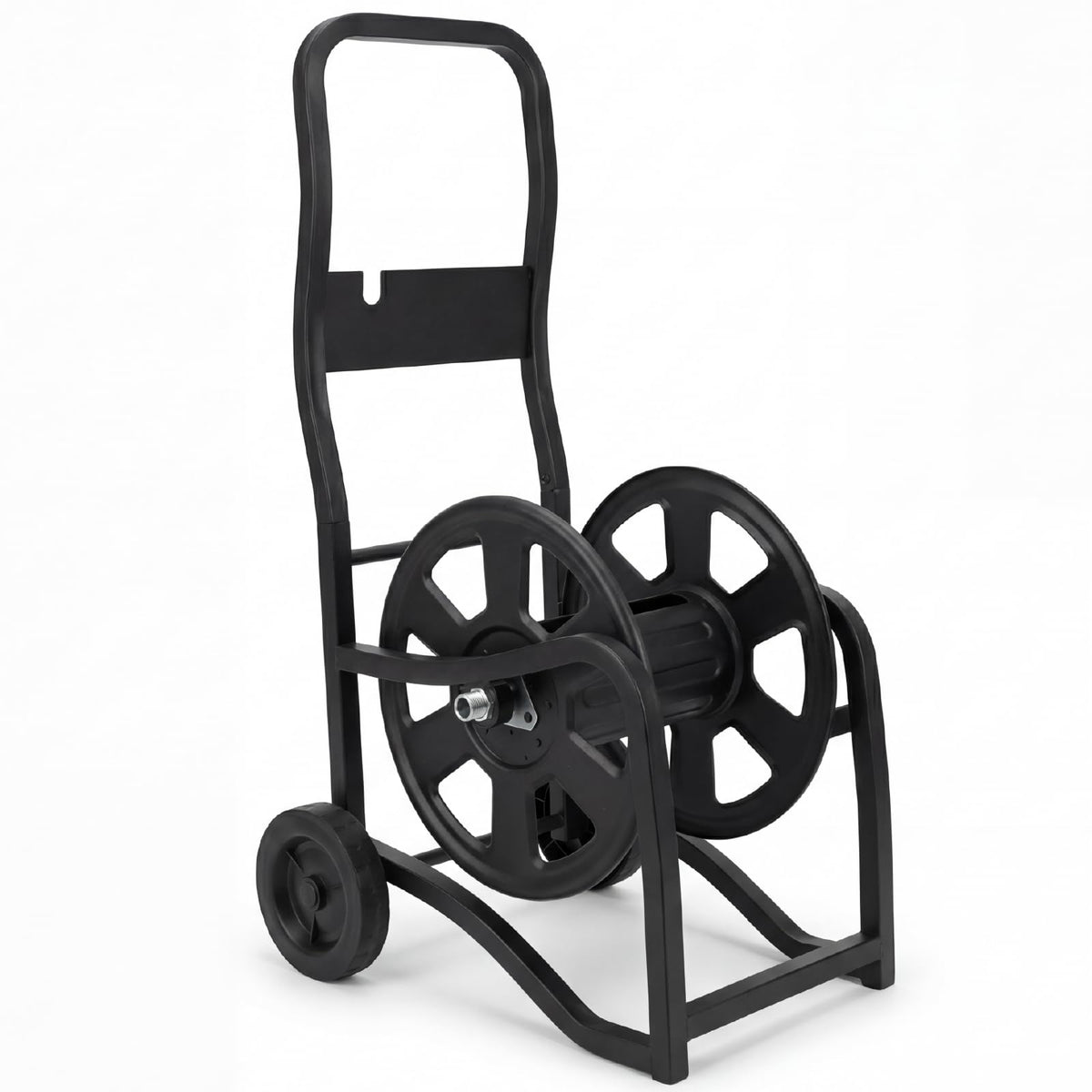 Heavy Duty Metal Garden Hose Reel Cart with Wheels, Holds 200FT Hose Y978