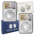 Set of 2 American Silver Morgan and Peace Dollar U71635