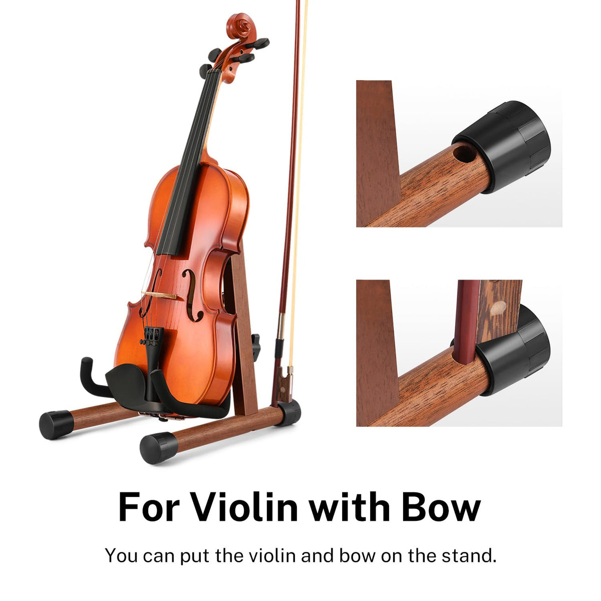 Wood Ukulele Stand Folding Floor Stand N2694