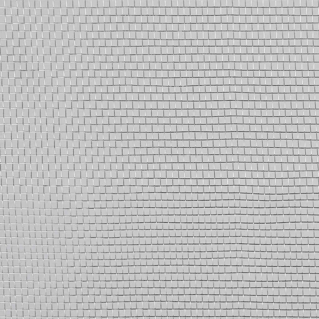 Aluminum Mesh Screen 39.4x196.9 Inch Silver G72718