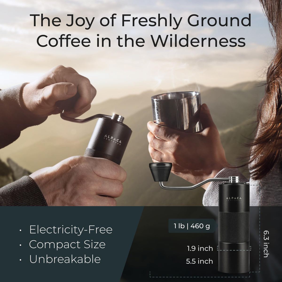 Manual Adjustable Conical Burr Coffee Grinder F77961