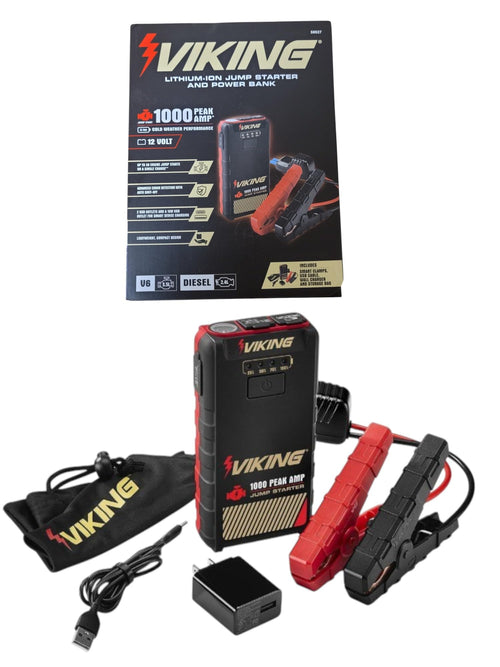 1000 Peak amp Lithium-ion Jump Starter and Power Bank P4882