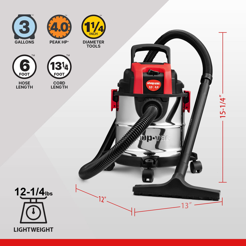 3 Gallon Wet/Dry Vacuum with Blower Y5495