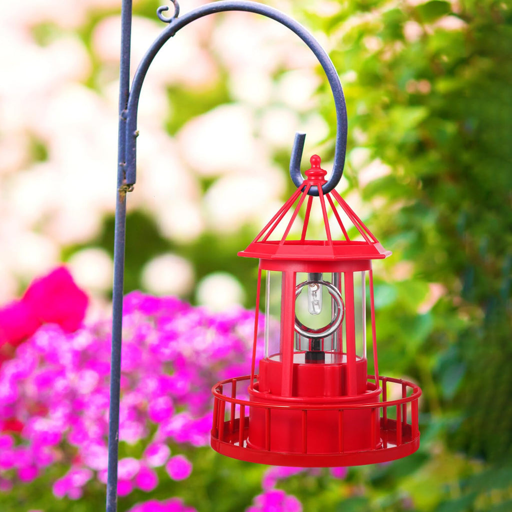 Solar Powered Rotating Lighthouse Garden Light F350644