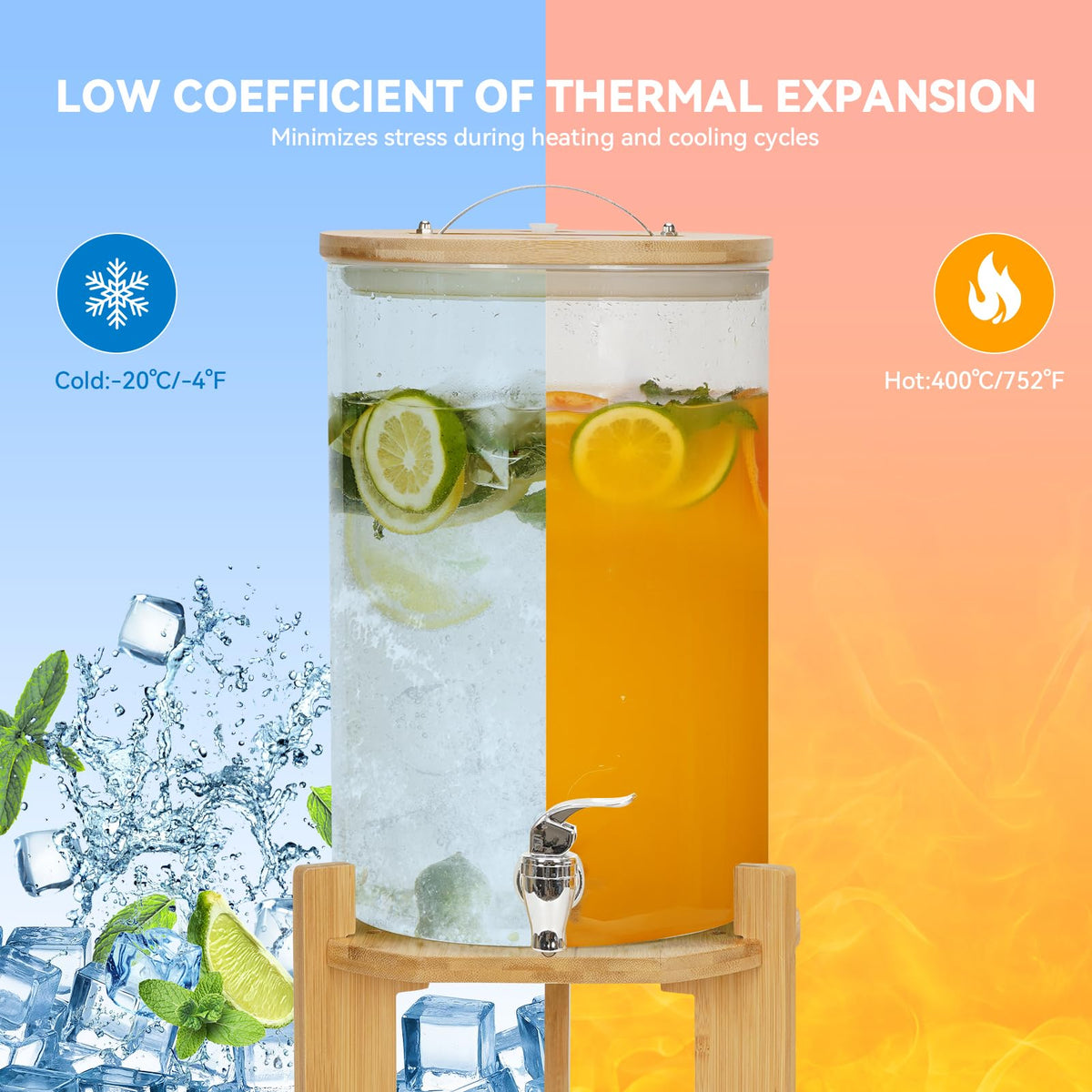 2.1 Gallon Drink Dispensers with Stand K4191